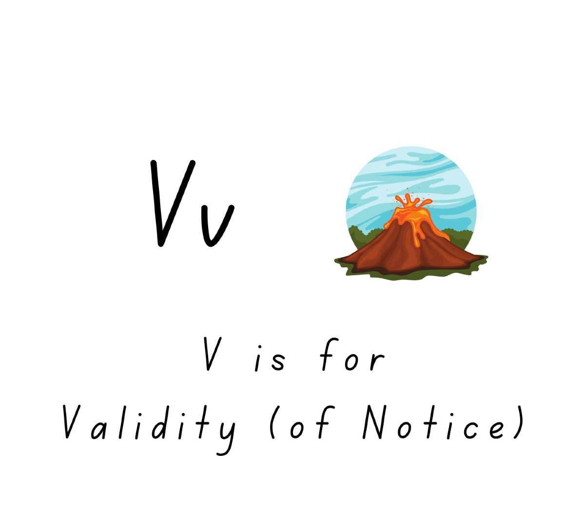 V is for Validity of Notice