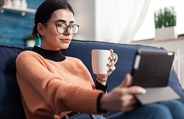 Woman on remote course